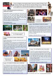 English Worksheet: Time out in New York
