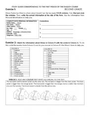 English Worksheet: STUDY GUIDE FOR SECOND TRIMESTER