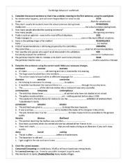 English Worksheet: Cambridge Advanced worksheet