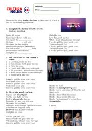 English Worksheet: Girls like you - Maroon 5