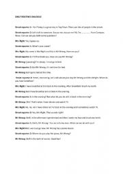 English Worksheet: Daily routines