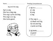 Reading comprehension for Phonics