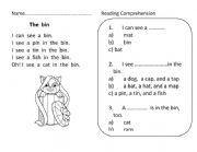 English Worksheet: Reading comprehension for Phonics