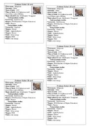 English Worksheet: An ID card
