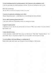 English Worksheet: Tonguetwisters