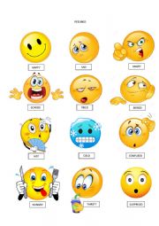 English Worksheet: FEELINGS