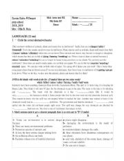 English Worksheet: mid-term test 2 /9th form 
