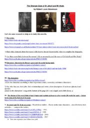 English Worksheet: Dr Jekyll and Mr Hyde