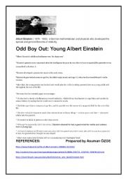 English Worksheet: Odd Boy Out: Young Albert Einstein