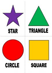 English Worksheet: Shapes flashcards