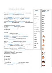 English Worksheet: THINKING OUT LOUD by Ed Sheeran  (Valentines Day!)