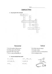 CHARACTERS CROSSWORD