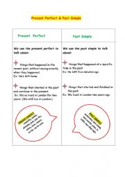 English Worksheet: past simple vs present perfect