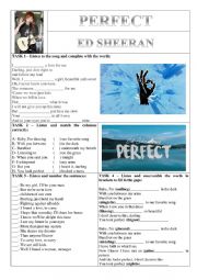 English Worksheet: Perfect - Ed Sheeran