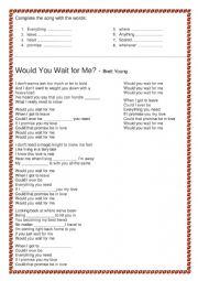 Song - would you wait for me