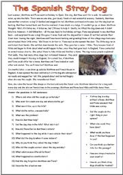 English Worksheet: The Stray Dog