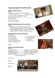 English Worksheet: AINT YOUR MAMA