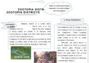 English Worksheet: worksheet reading exercise zootopia part 6 keys