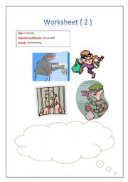 English Worksheet: crimes