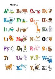 English Worksheet: Some Animals
