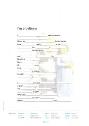 English Worksheet: Gapfiller 