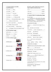 English Worksheet: 7th grade backup worksheet