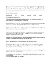 English Worksheet: Scavenger Hunt