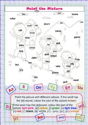 Phonics (Vowels) Paint the Picture