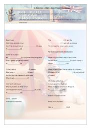 English Worksheet: Weather Song Class