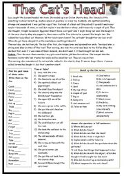 English Worksheet: The Cats Head