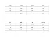 English Worksheet: Taboo cards- vocabulary activity
