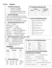 English Worksheet: exercises