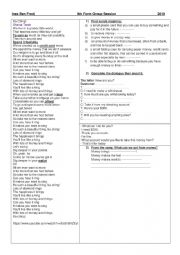 English Worksheet: Ka-ching song and Activities on Money and banking