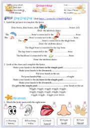 English Worksheet: Parts of the body 