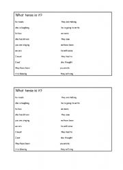 English Worksheet: What tense is it