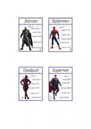 English Worksheet: Comparative and superlative speaking cards