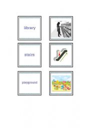 School rooms flashcards