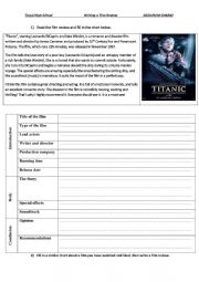 English Worksheet: Film Review