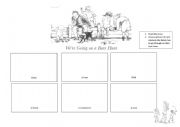 English Worksheet: Were Going on a Bear Hunt Activity