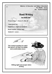 English Worksheet: handwriting