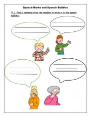 Speech Marks and Speech bubbles 