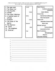 English Worksheet: Passive Voice Past Simple with By
