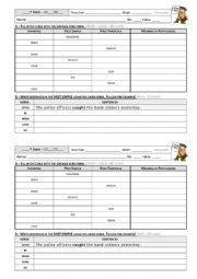 English Worksheet: Irregular Verbs Test (Part 1)