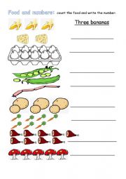 food and numbers