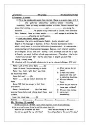 English Worksheet: let s r review 9th grade