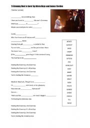 English Worksheet: Shallow parody by Alicia Keys and James Corden 