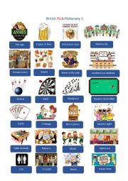 English Worksheet: British Pub dictionary