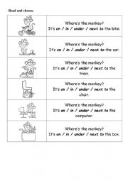 Prepositions of place