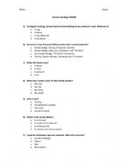 English Worksheet: Carmen Sandiego S01E08