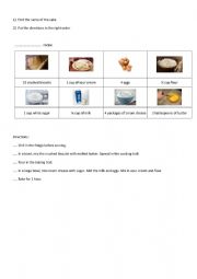 English Worksheet: Cheesecake recipe - food A2